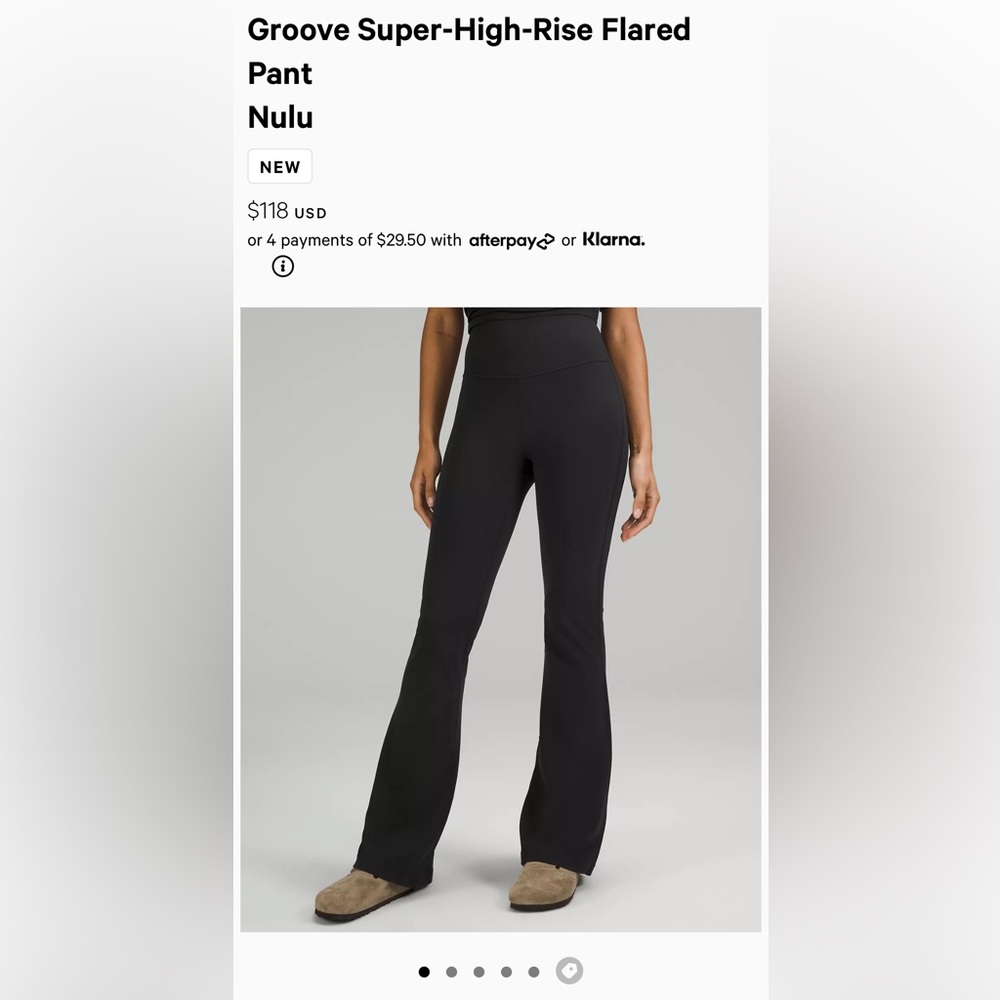 NWOT Lululemon Groove flare